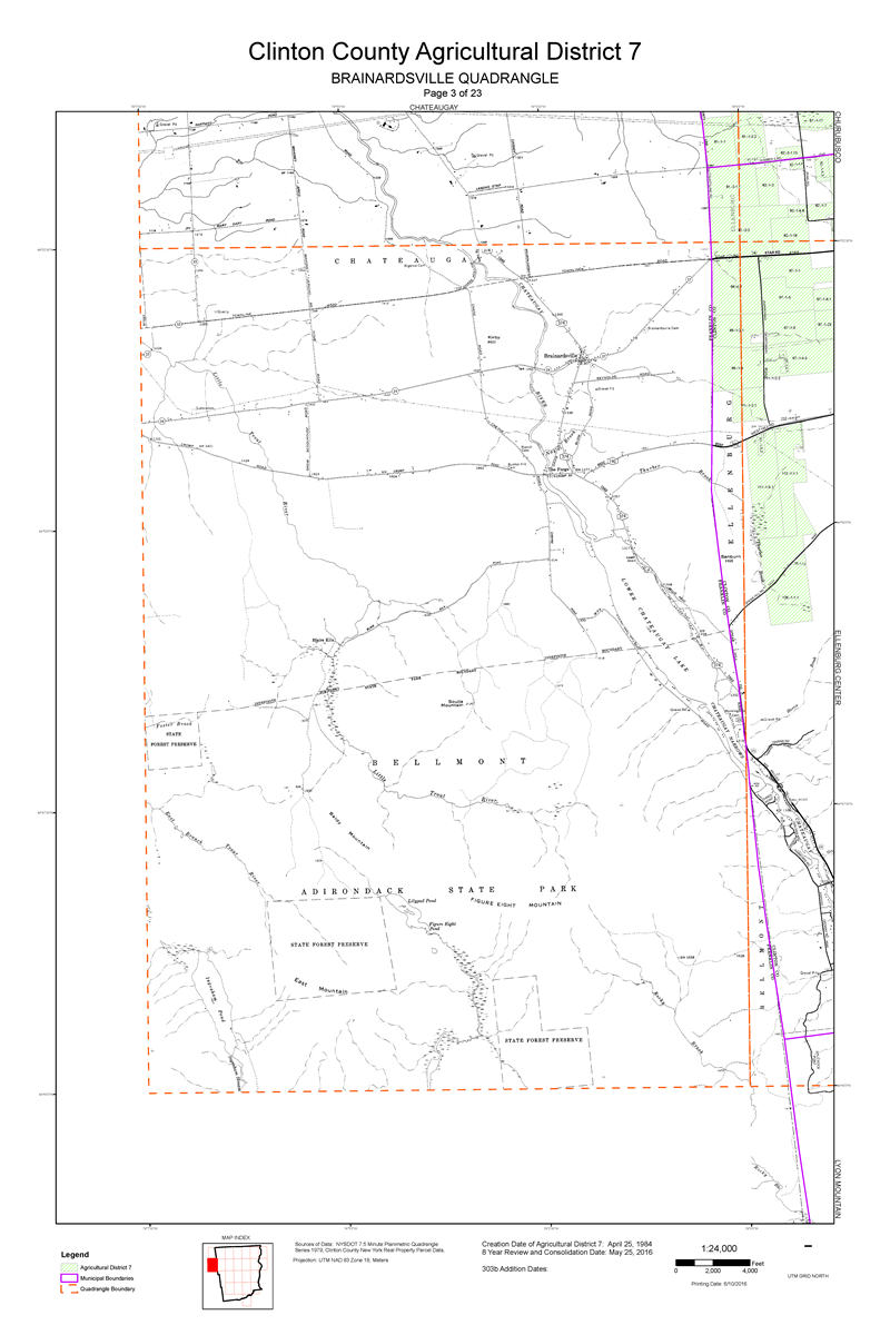 Agricultural District Map - Brainardsville