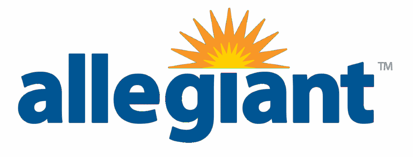 Allegiant Airline Logo Allegiant with sun on top of words