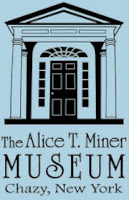 Alice T. Miner Musuem logo with pillars