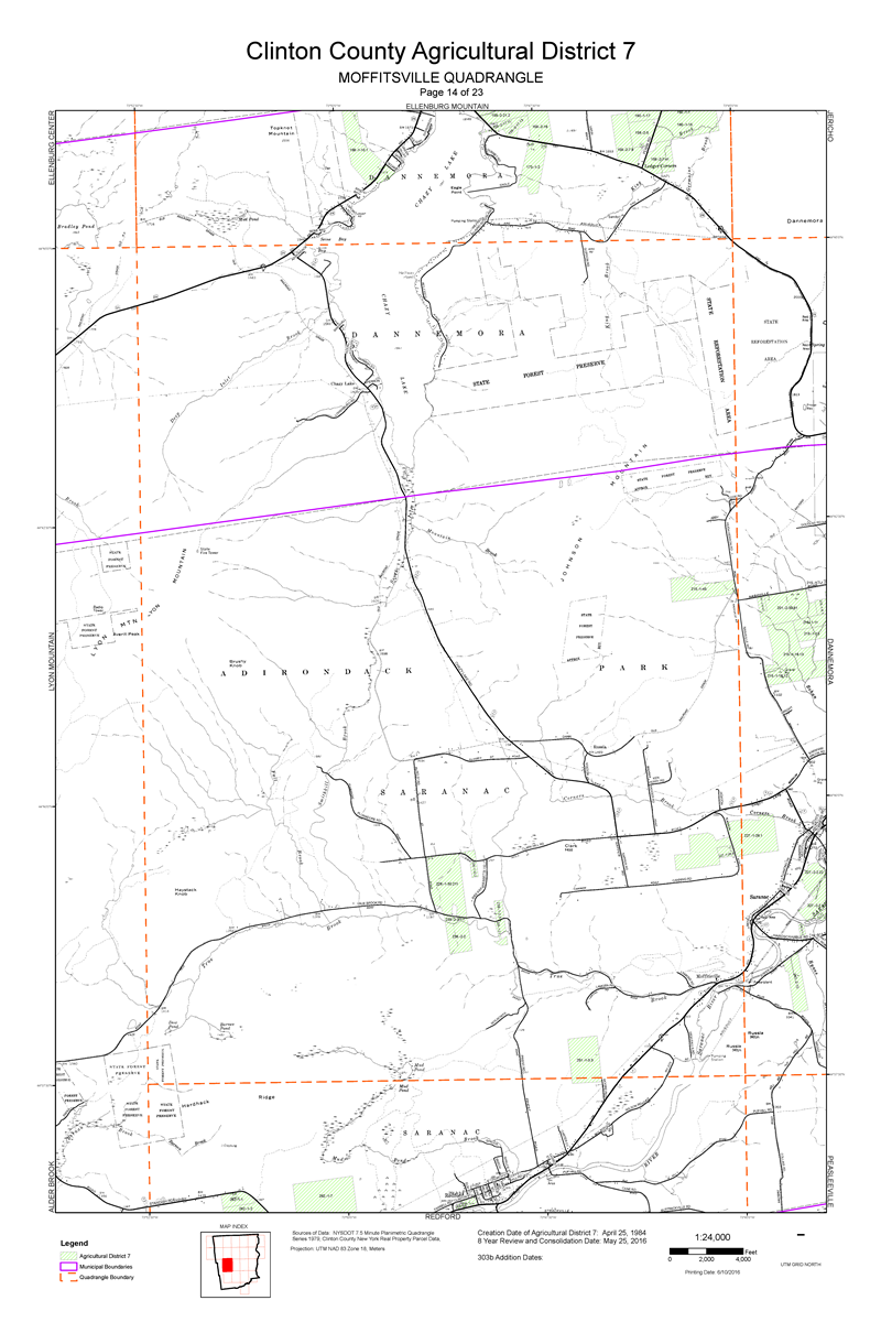 Agricultural District Map - Moffitsville