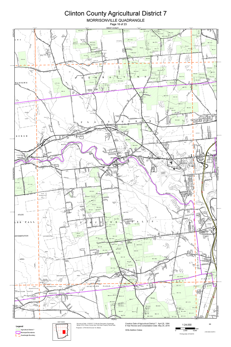 Agricultural District Map - Morrisonville Center